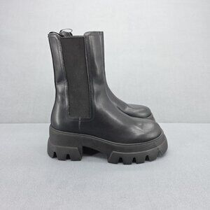 Thursday Boot Company Reign Lug Sole Chelsea Boots Size 8.5 Black Chunky New